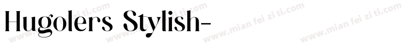 Hugolers Stylish字体转换